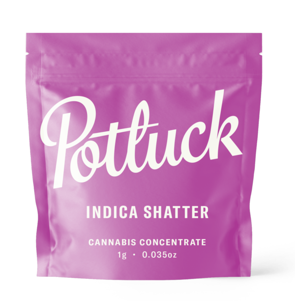 Potluck - Indica Shatter - cannabis Concentrate | Online Dispensary Canada Shop