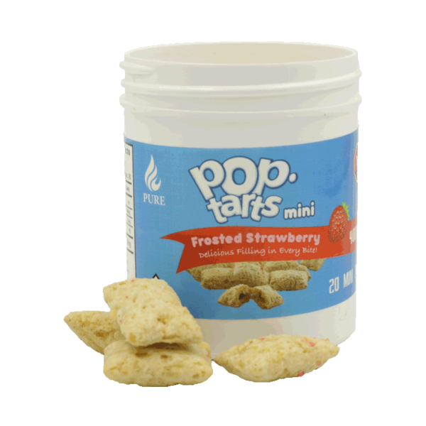 Pop Tarts Mini’s – THC Infused Frosted Strawberry Bites – 400mg | Online Dispensary Canada Shop