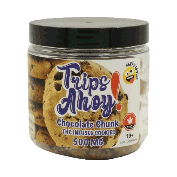 Trips Ahoy – Chocolate Chunk THC Infused Cookies – 500mg | Online Dispensary Canada Shop