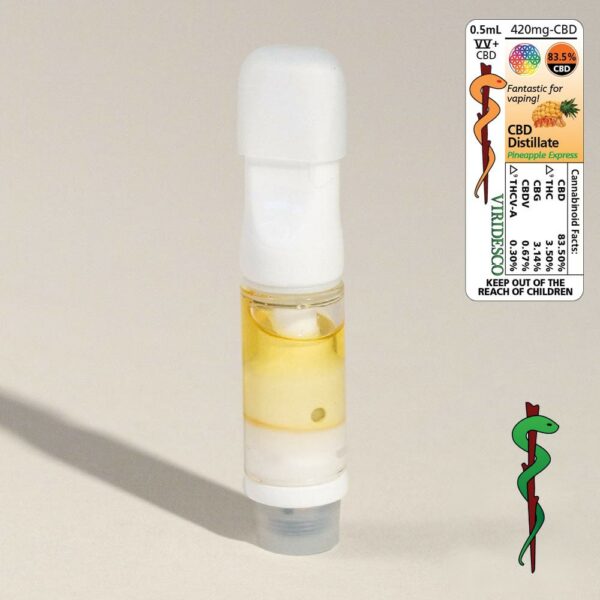 Viridesco – CBD Vape Cart – Pineapple Express 0.5ml | Online Dispensary Canada Shop
