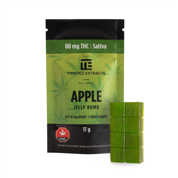 Twisted Extracts – Apple Jelly Bomb – Sativa – 80mg THC | Online Dispensary Canada Shop