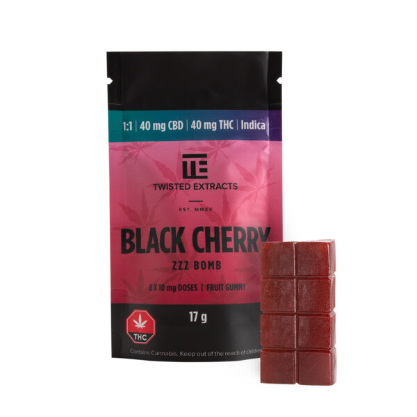 Twisted Extracts – Black Cherry 1:1 Zzz Bombs | Online Dispensary Canada Shop