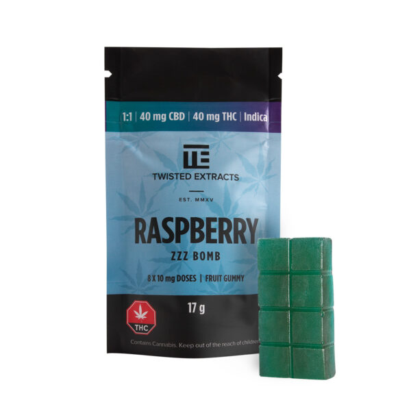Twisted Extracts – Blue Raspberry 1:1 Zzz Bombs | Online Dispensary Canada Shop