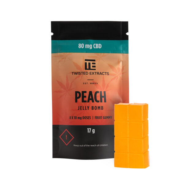 Twisted Extracts – Peach Jelly Bombs – CBD | Online Dispensary Canada Shop