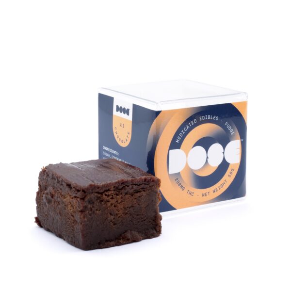 Dose Edibles – Chocolate Fudge – 200mg THC | Online Dispensary Canada Shop