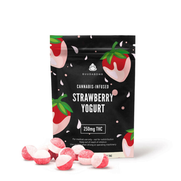 Buudabomb – Strawberry Yogurt Explosion – 250mg THC | Online Dispensary Canada Shop