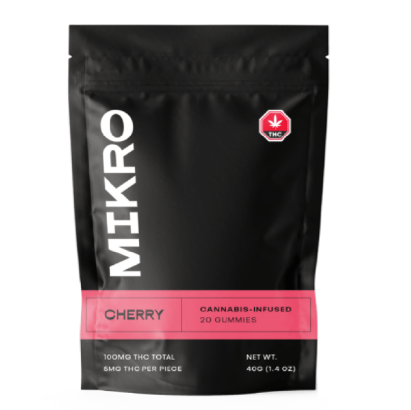 Mikro – THC Gummies – 100mg THC – Cherry | Online Dispensary Canada Shop