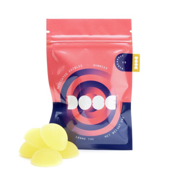 Dose Edibles Gummies – Pineapple | Online Dispensary Canada Shop