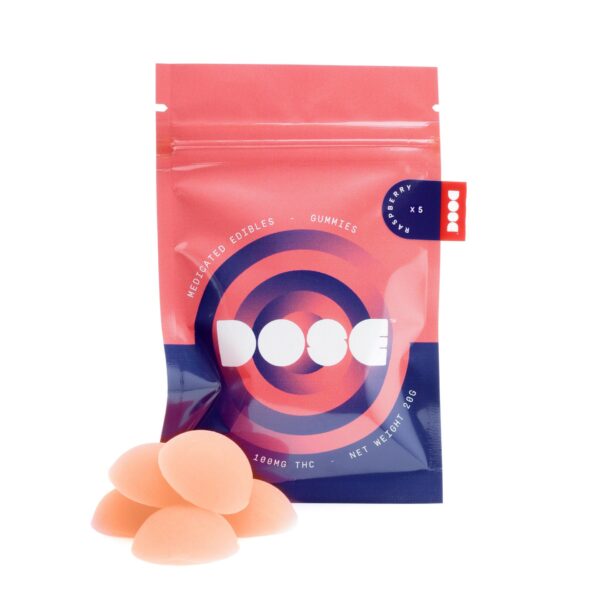 Dose Edibles Gummies – Raspberry | Online Dispensary Canada Shop