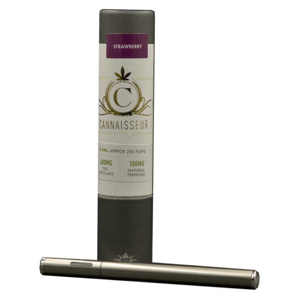 Cannaisseur – Disposable THC Distillate Pen – Strawberry 0.3ml | Online Dispensary Canada Shop