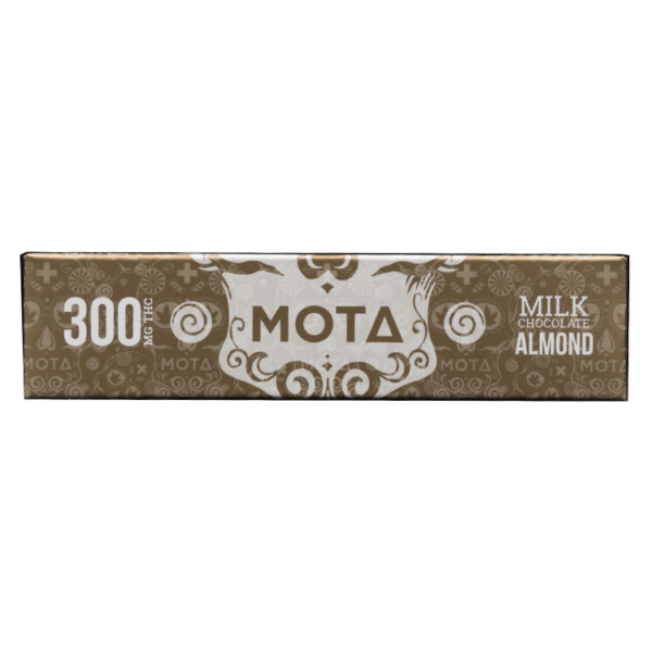 MOTA Edibles – Milk Chocolate Almond Bar – 300mg THC | Online Dispensary Canada Shop