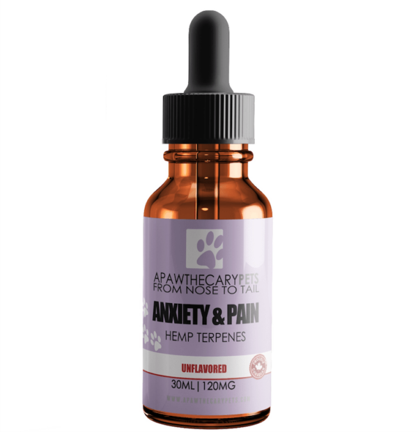 Apawthecary Pets – Anxiety & Pain Tincture – Unflavoured 120mg | Online Dispensary Canada Shop