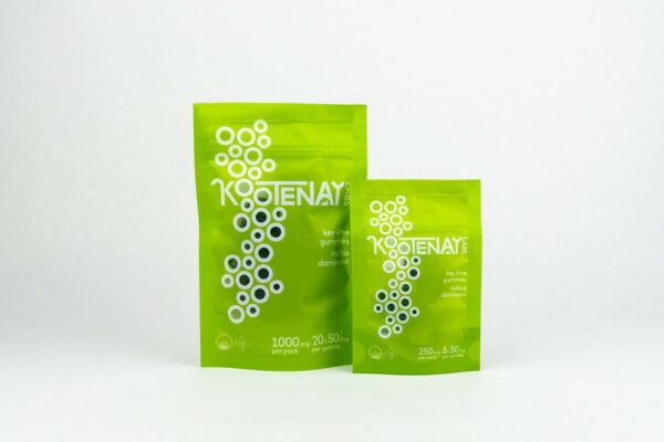 Kootenay Labs – Indica Gummies – Key Lime – 250mg THC | Online Dispensary Canada Shop