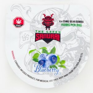 The Green Samurai – Blueberry Gummies – 150mg | Online Dispensary Canada Shop