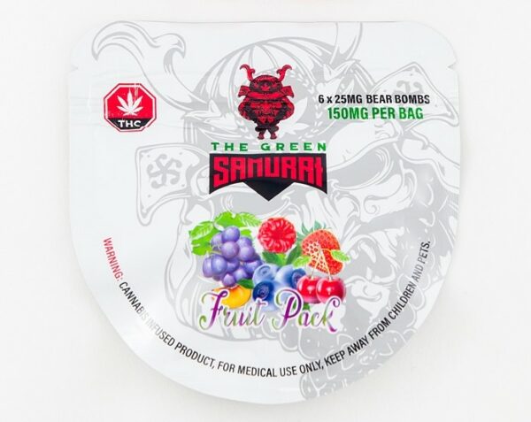 The Green Samurai – Fruit Pack Gummies – 150mg | Online Dispensary Canada Shop