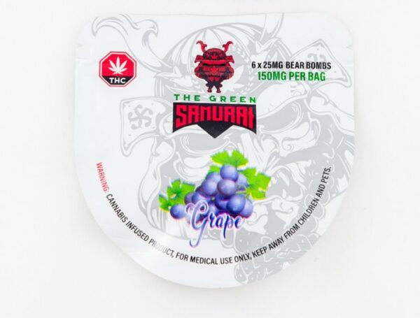 The Green Samurai – Grape Gummies – 150mg | Online Dispensary Canada Shop