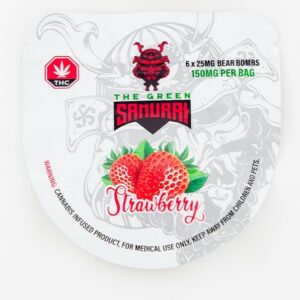 The Green Samurai – Strawberry Gummies – 150mg | Online Dispensary Canada Shop