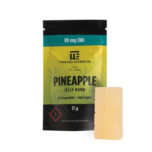 Twisted Extracts – Pineapple Jelly Bombs – CBD | Online Dispensary Canada Shop