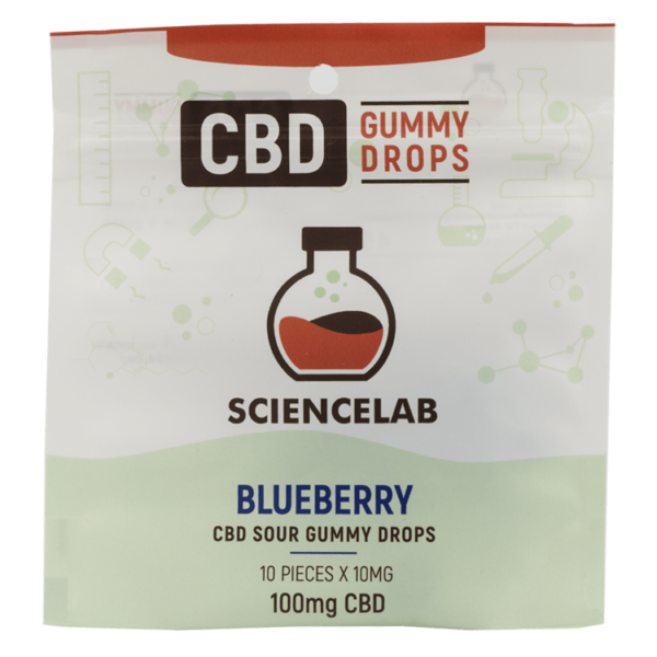 Sciencelab – CBD Sour Gummy Drops – Blueberry 100mg CBD | Online Dispensary Canada Shop