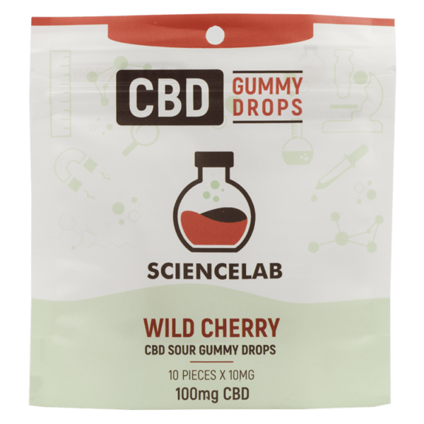 Sciencelab – CBD Sour Gummy Drops – Wild Cherry 100mg CBD | Online Dispensary Canada Shop
