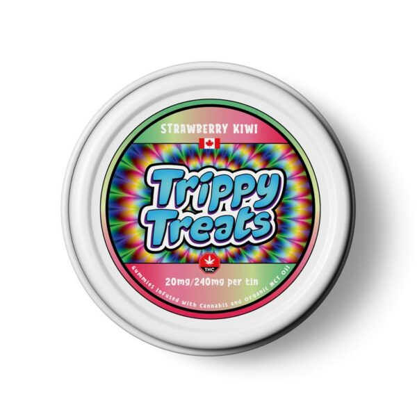 Trippy Treats – Strawberry Kiwi Gummies – 240mg THC | Online Dispensary Canada Shop