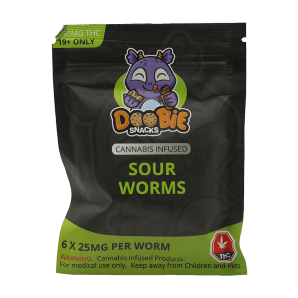 Doobie Snacks – CBD Sour Gummy Bears – 150mg CBD | Online Dispensary Canada Shop