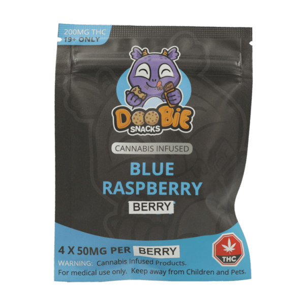 Doobie Snacks – Blue Raspberry – 200mg THC | Online Dispensary Canada Shop