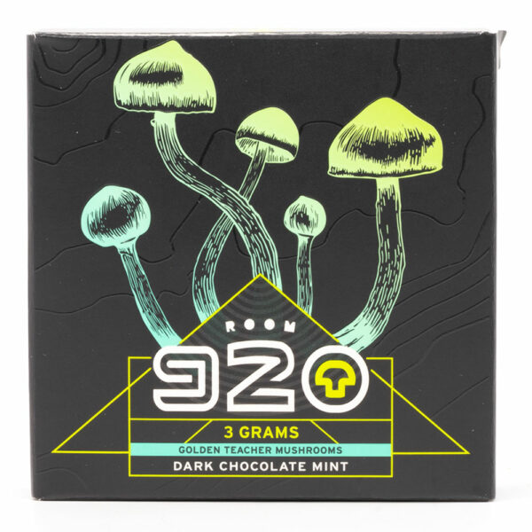 Room 920 – Mushroom Chocolate Bar – Dark Chocolate Mint – 3 grams | Online Dispensary Canada Shop