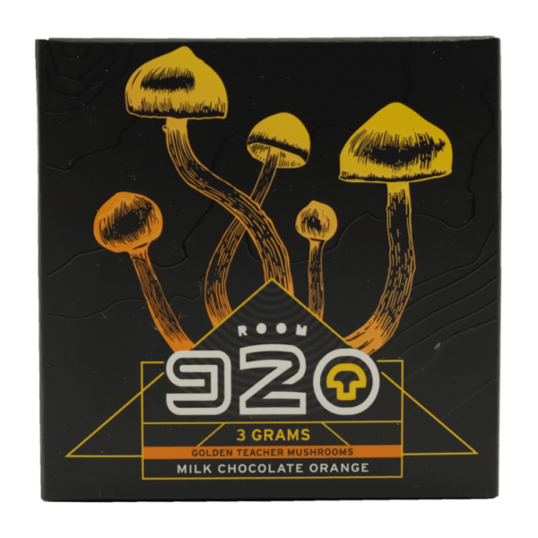 Room 920 – Mushroom Chocolate Bar – Milk Chocolate Orange – 3 grams | Online Dispensary Canada Shop
