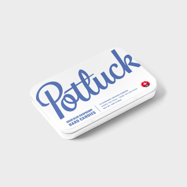 Potluck – Hard Candy – Sour Blue Raspberry – 300mg THC | Online Dispensary Canada Shop