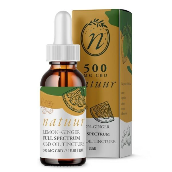 Natuur – Full Spectrum CBD Oil Tincture – Lemon Ginger – 1000mg | Online Dispensary Canada Shop