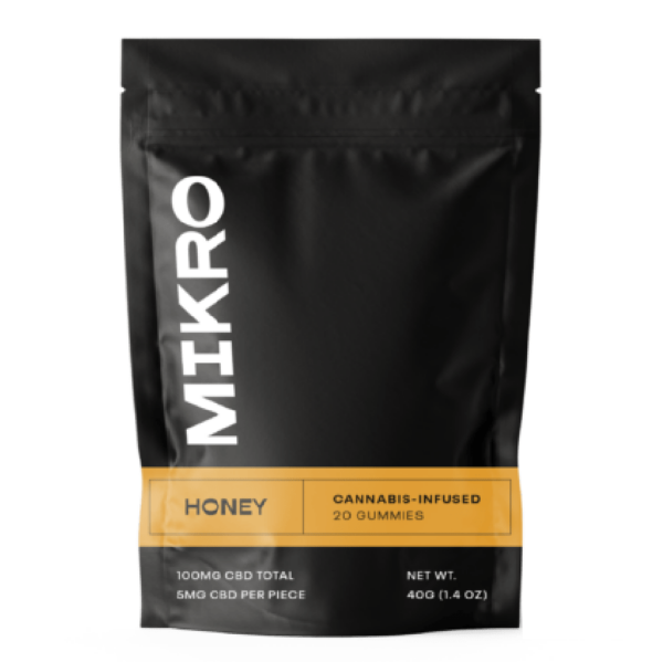 Mikro – CBD Gummies – 100mg CBD – Honey | Online Dispensary Canada Shop