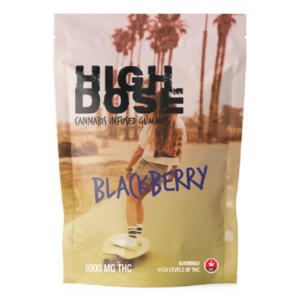 High Dose – cannabis Infused Gummies – Blackberry – 1000mg/1500mg | Online Dispensary Canada Shop