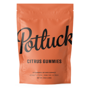 Potluck Extracts – Citrus Gummies – 200mg THC | Online Dispensary Canada Shop