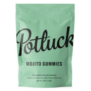 Potluck Extracts – Mojito Gummies (1:1) – 100mg THC / 100mg CBD | Online Dispensary Canada Shop