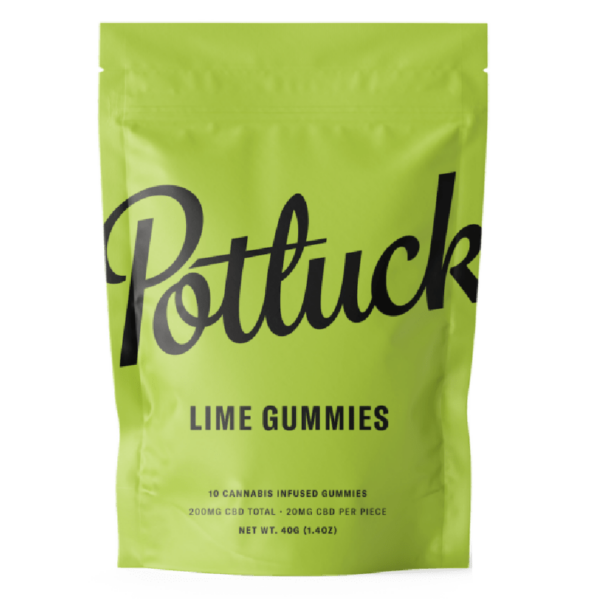 Potluck Extracts – Lime Gummies (CBD) – 200mg | Online Dispensary Canada Shop