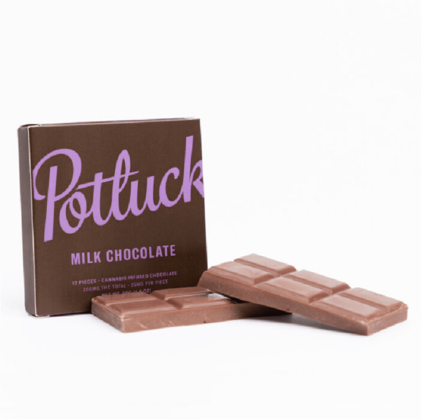 Potluck – Infused Chocolate – Milk Chocolate – 300mg THC | Online Dispensary Canada Shop