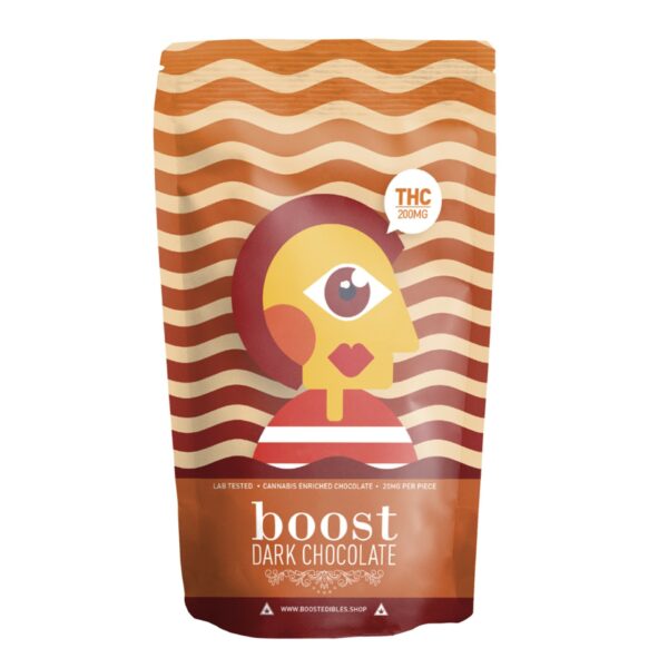 Boost – THC Dark Chocolate Bars – 200mg | Online Dispensary Canada Shop