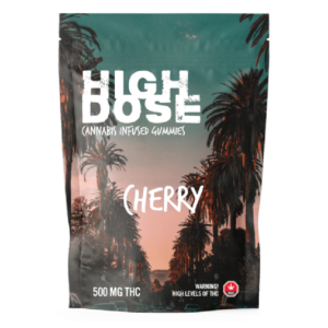 High Dose – cannabis Infused Gummies – Cherry – 500mg/1000mg | Online Dispensary Canada Shop