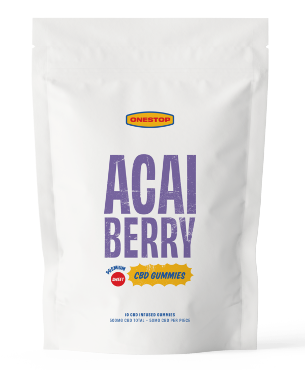 OneStop – Açai Berry CBD Gummies 500mg | Online Dispensary Canada Shop