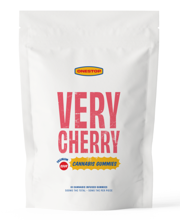 Onestop – Very Cherry THC Gummies 500mg | Online Dispensary Canada Shop