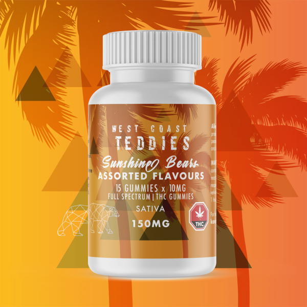 West Coast Teddies – Sunshine Bears – Sativa (150mg) | Online Dispensary Canada Shop
